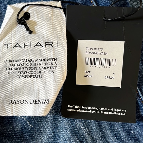 ✨Tahari✨ NWT Kelly Rayon Denim Mid Rise Skinny Jeans Size 4/27 - Picture 15 of 16